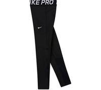 NIKE Girl's Nike Pro Leggings, Black White, L infant