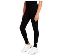 NIKE Girl's Nsw Favorites Swsh Lggng Lbr Leggings, Black/White, 10 Years UK
