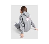 Nike Girls' Oversized Graphic Hoodie Junior - Grey - Kids 12-13Y