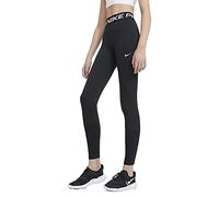 Nike Girls Pro Tight - Black, Black/White, Size Xs=6-8 Years Black/White