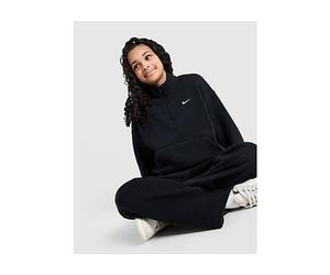 Nike Girls' Studio Fleece 1/4 Zip Sweatshirt Junior - Black - Kids 7-8Y