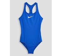 Nike Girls Swim Racerback One Piece Swimsuit, Blue, Size S Blue