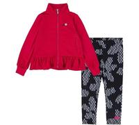 NIKE GIRLS Tricot CLASSICS TRACKSUIT Age 2/7 Years BLACK/PINK Logo