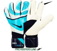 Nike GK Grip 3 Size 6 Goalkeeper Gloves Blue White FB2998-420