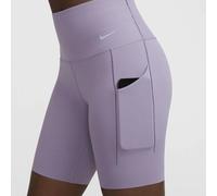 Nike Go Women's Firm-Support Mid-Rise Biker Shorts with Pockets Sz S - P11