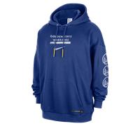 Nike Golden State Warriors Courtside Men's Jordan NBA Club Premium Pullover Hoodie - Blue - Cotton S