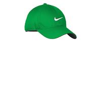 NIKE Golf Dri-FIT Swoosh Front Cap, Lucky Green/White