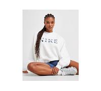 Nike Graphic Swoosh Crew Sweatshirt - White - Womens L