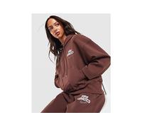 Nike Graphic Swoosh Oversized Hoodie - Brown - Womens XS