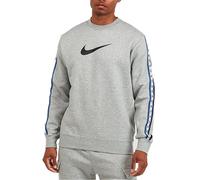 Nike Grey Mens Repeat Tape Fleece Sweatshirt - Size Medium