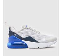 Nike Grey Multi Air Max 270 Boys Junior Trainers UK 1 (EU 33)
