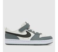 Nike Grey Multi Court Borough Low Boys Junior Trainers UK 10.5 (EU 28)