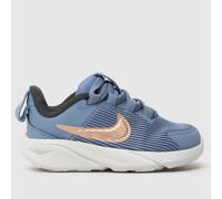 Nike Grey Star Runner 4 Girls Toddler Trainers UK 1.5 (EU 17)