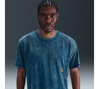 Nike Gym Heritage Men's Dri-FIT Short-Sleeve Training Top - Blue - Cotton/Polyester L