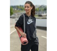 Nike Sportswear Gym Vintage Women's Pullover Hoodie Dark Grey Heather White Grey