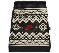 NIKE HERITAGE DRAWSTRING TRAINING BAG - BLACK / UNIVERSITY RED