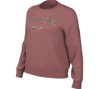 NIKE HM9754-634 SPORTSWEAR PHOENIX FLEECE Sweatshirt Women's Canyon Pink/Lt Orewood Brn/Red Sepia Size L