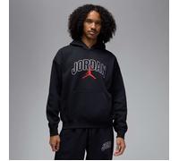 Nike Hoodie Mens Black Red Jordan Brooklyn Fleece Pullover Oversized Long Sleeve