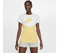 Nike HRTG Top T-Shirt Women's T-Shirt - White/Topaz Gold/Topaz Gold, Large