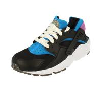NIKE Huarache Run GS E Trainers DR0166 Sneakers Shoes (UK 4 US 4.5Y EU 36.5, Black Mint Foam Photo Blue 001)