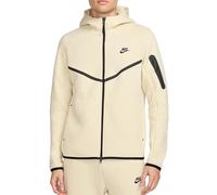 Nike HV0949-234 Men's Hooded Sweatshirt with Zip Tech Fleece Beige, Beige/Black, L