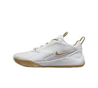NIKE HyperAce 3 Volleyball Shoes (FQ7074-105, White/Photon Dust/M), White/Photon Dust/Metallic Gold, 6.5 UK