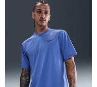 Nike Hyverse Men's Dri-FIT UV Short-sleeve Versatile Top - Blue - Polyester S