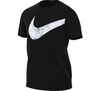 Nike Hyverse Swoosh Dri-Fit Short Sleeve Fitness Top for Men, Black/White, FZ1064-010, M