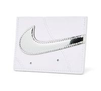 Nike Icon Air Force 1 Card Wallet Credit Cards License Metallic Silver, White, One size