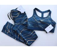 NIKE ICON CLASH FAST METALLIC RUNNING TIGHTS BRA SET DM1511-460 WOMEN XS S