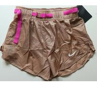 NIKE ICON CLASH RUNNING DRI FIT WOVEN SHORTS - DESERT DUST CJ2429-283 - WOMEN S