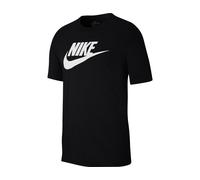 NIKE Men's Sportswear Icon Futura T shirt, Black/(White), S UK