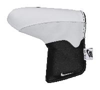 NIKE ICON GOLF BLADED PUTTER HEADCOVER - PLATINUM / WHITE / BLACK