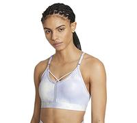 Nike Womens Dri FIT Indy Icon Clash Light Support Padded Strappy Sports Bra White