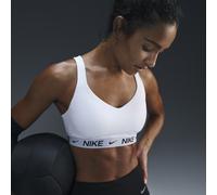 Nike Indy High-Support Women's Padded Adjustable Sports Bra - White - Polyester/Elastane XXS
