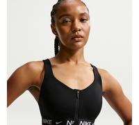 Nike Indy High-Support Women's Padded Front-Zip Sports Bra - Black - Polyester/Elastane S