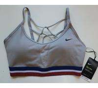 NIKE INDY ICON CLASH DRI FIT TRAINING SPORTS BRA GREY BV4868-059 WOMEN M