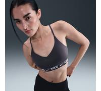 Nike Indy Light-Support Women's Padded Adjustable Sports Bra - Grey - Polyester/Elastane M
