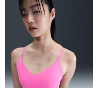 Nike Indy Light-Support Women's Padded Adjustable Sports Bra - Pink - Polyester/Elastane XXL