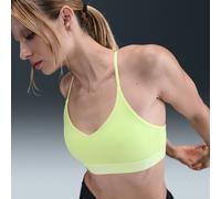 Nike Indy Light-Support Women's Padded Adjustable Sports Bra - Yellow - Polyester/Elastane XXL
