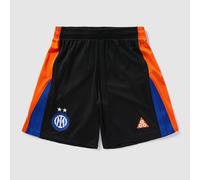 Nike Inter Milan 25 26 Kids Dri FIT SE Stadium Shorts Black Safety Orange