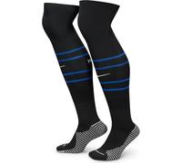 Nike Inter Milan Strike Home/Away Knee-High Football Socks Dri-Fit Technology, Black/Lyon Blue/White, FQ0250-010, L