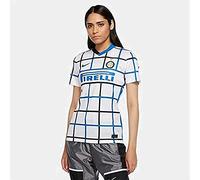 Nike INTER W Nk Brt Stad Jsy Ss AW T-Shirt - White/(Black) (Full Sponsor), Large