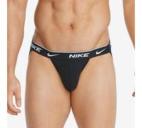 Nike Mens Black Logo-print Stretch-cotton Jockstraps Pack of Three S
