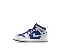 Nike Jordan 1 Mid Younger Kids' Shoes - Blue 2