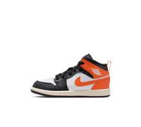 Nike Jordan 1 Mid Younger Kids' Shoes - Orange 10.5