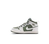Nike Jordan 1 Mid Younger Kids' Shoes - White 1
