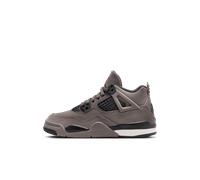 Nike Jordan 4 Retro 'Cave Stone and Black' Younger Kids' Shoes - Grey 12