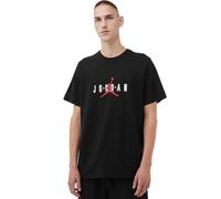 NIKE Jordan Air Stretch Short Sleeve Crew Tee | Black | DM1462-010 (UK, Alpha, L, Regular, Regular, Black)