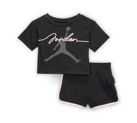 Nike Jordan Baby (12-24M) 'Hidden In Plain Sight 2-Piece Shorts Set - Black - Cotton 12M